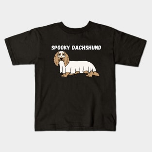 Spooky Dachshund. Halloween, Ghost, Dog lover Kids T-Shirt